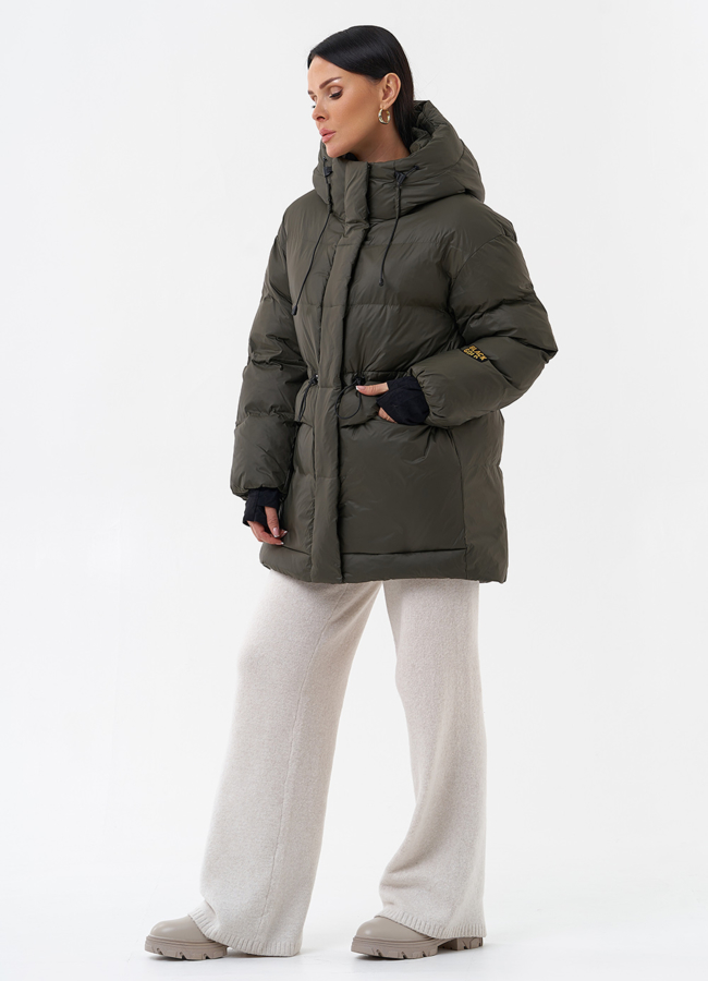 фото Женский пуховик с капюшоном модель № 29178