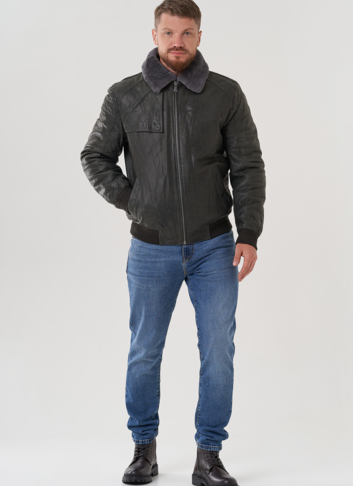 Мужская куртка из натуральной кожи 