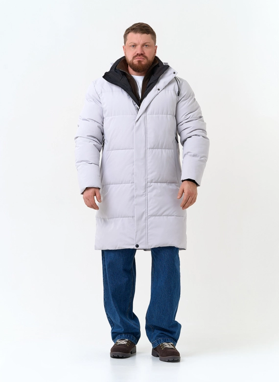 Мужской пуховик с капюшоном фото