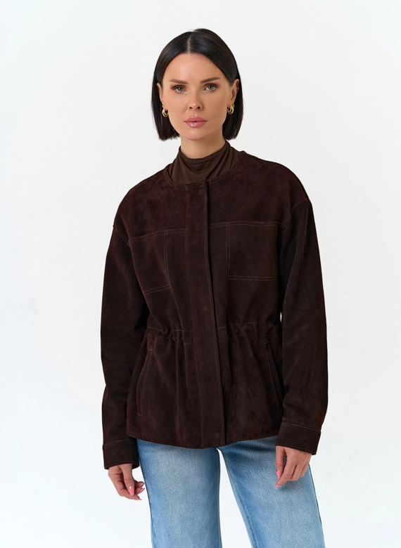 Жакет из натуральной замши