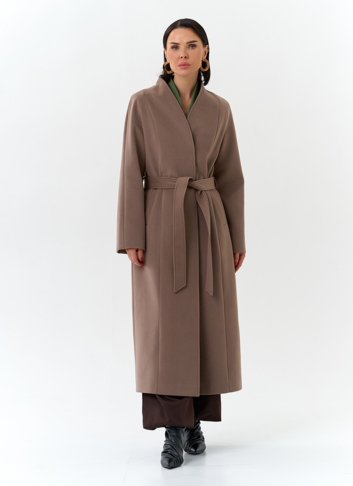 Женское пальто с поясом