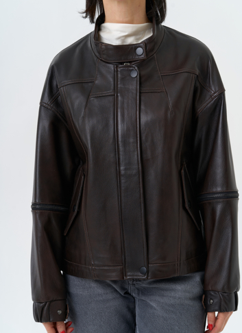 Женская куртка из натуральной кожи