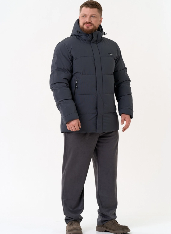 Мужской пуховик с капюшоном 