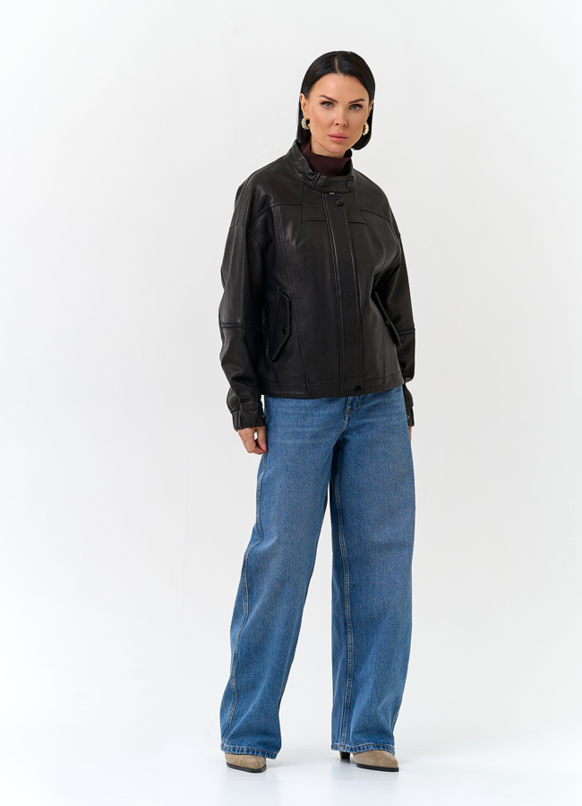 Женская куртка из натуральной кожи модель № 32846 универмаг малина