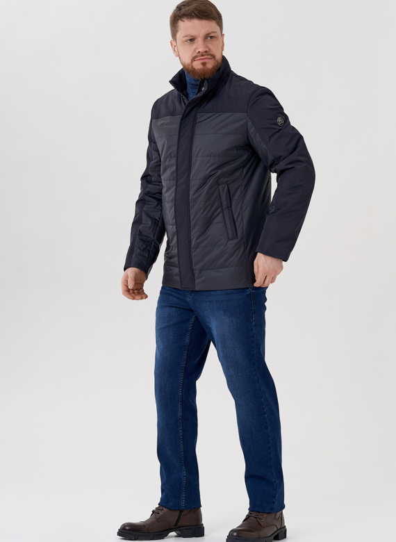 Мужская куртка синего цвета 