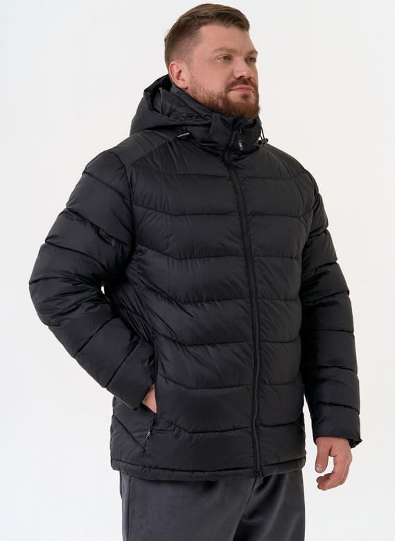 Мужской пуховик черного цвета