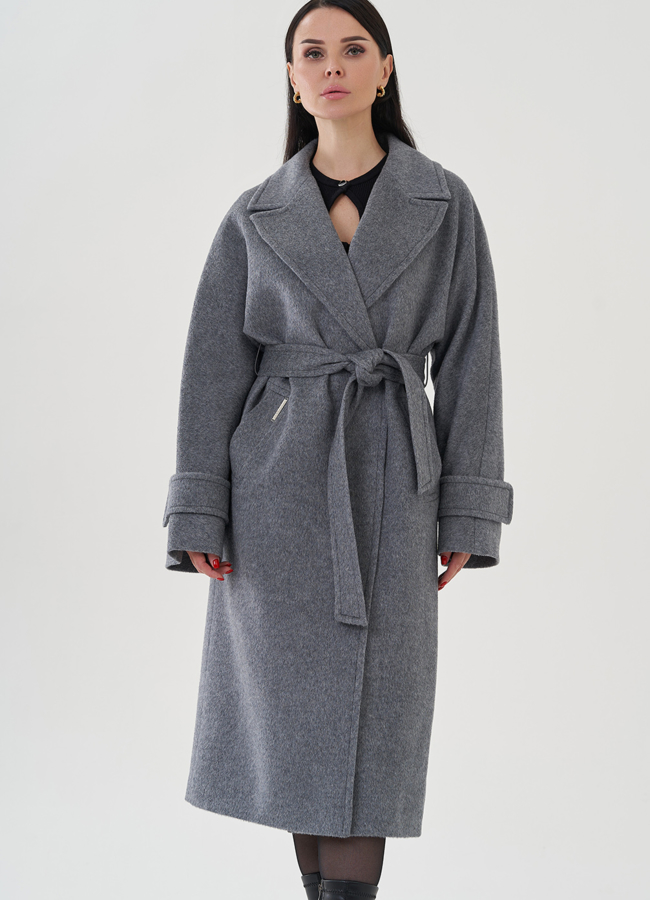 Пальто женское с английским воротником модель № 82086 универмаг малина