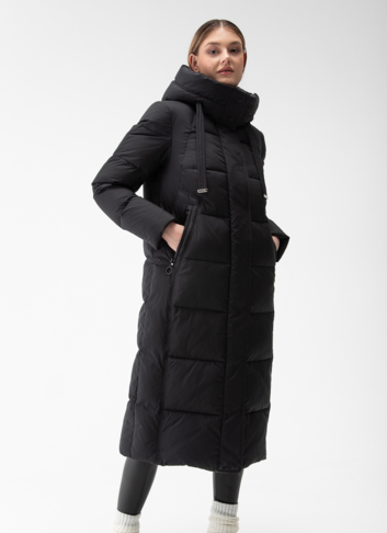 Женский пуховик с капюшоном 