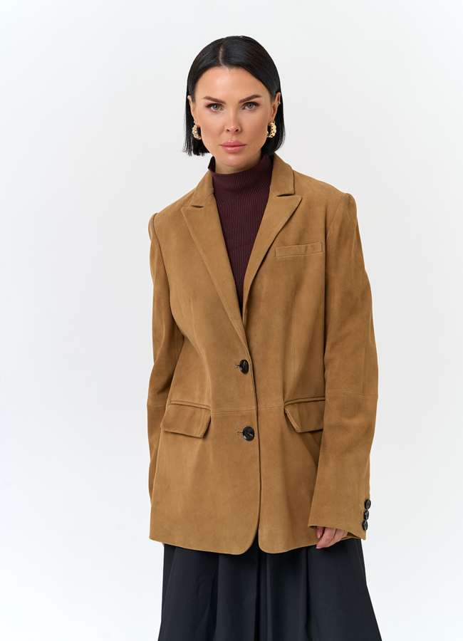 Жакет из натуральной замши модель № 30371 универмаг малина