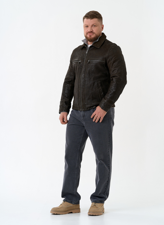 Мужская куртка из натуральной кожи