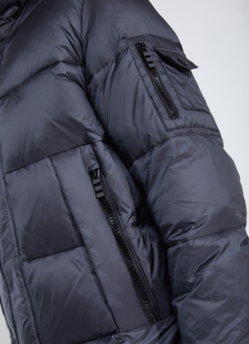 Пуховик мужской с капюшоном 