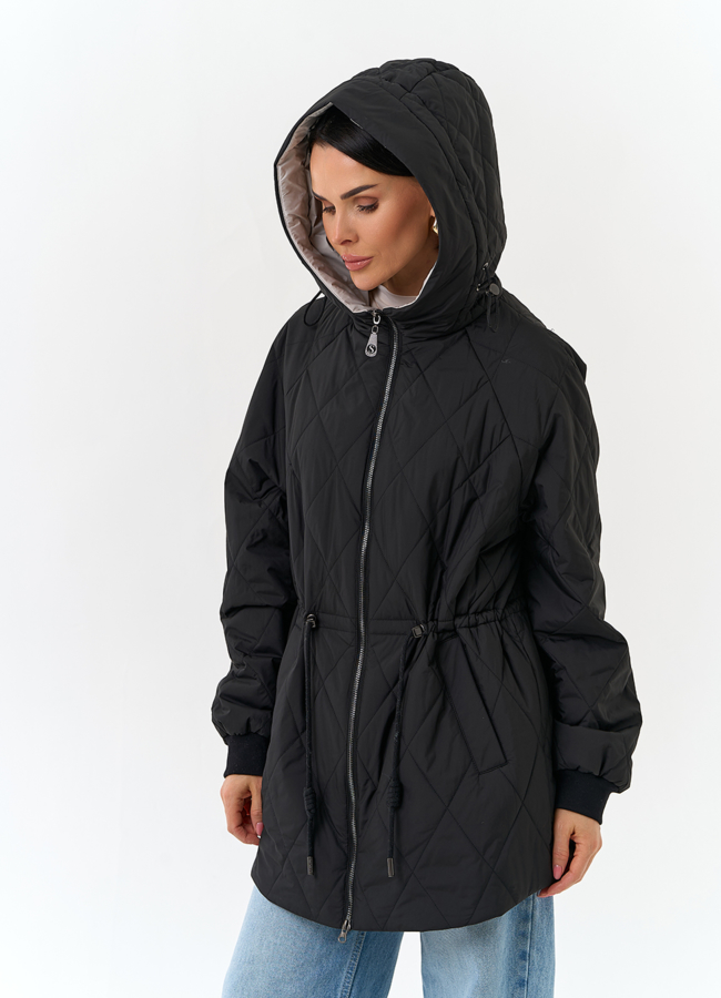 Женская куртка с капюшоном модель № 32568 универмаг малина