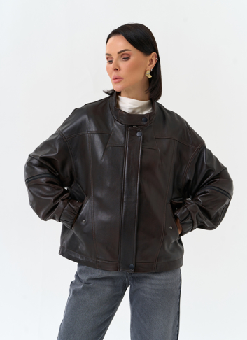 Женская куртка из натуральной кожи