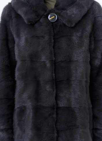 Куртка из меха норки с капюшоном