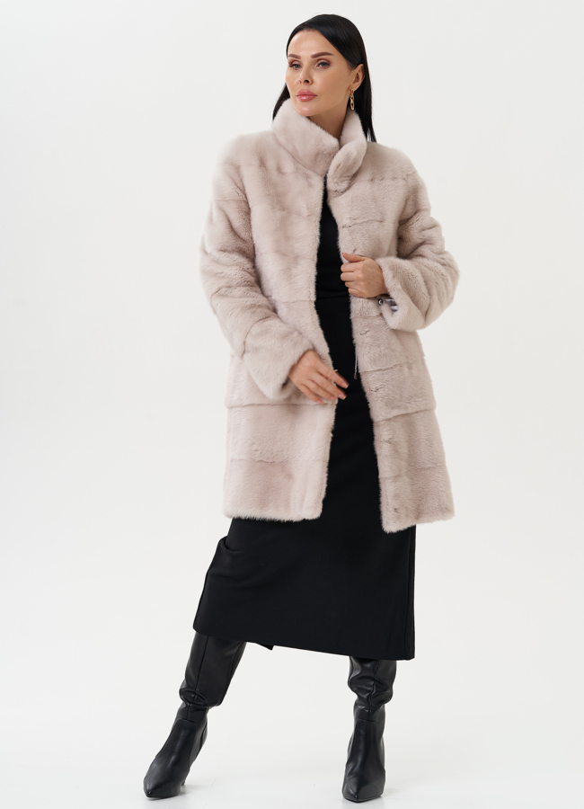 Шуба-трансформер из меха норки модель № 25962 универмаг малина