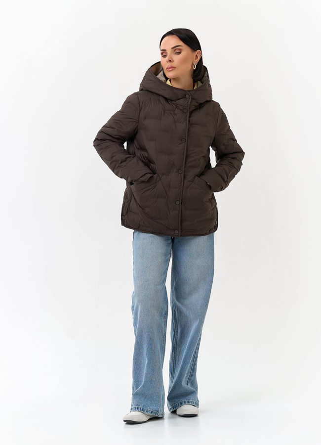 Женская куртка с капюшоном модель № 32703 в кредит